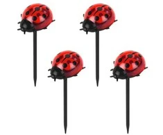 Maximex Solar garden lights, LED ladybugs, 14 cm, 4 pcs