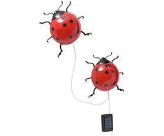 Maximex Solar garden lights, LED ladybugs, 2 pieces, 20 cm