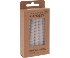 Home Styling Collection Spiralinės parafino stalo žvakės, 10 cm