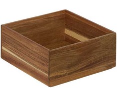 5five Simply Smart Kvadratinė medinė organizatorius TIDY SMART, 15 x 15 x 7 cm