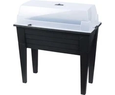 Home Styling Collection Sodo stalas auginimui BOTANIC, mini šiltnamis su apsauginiu stogeliu, 78 cm