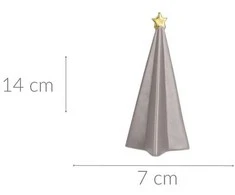 Home Styling Collection Star Dekoratyvinė eglutė su žvaigždute, 14 cm