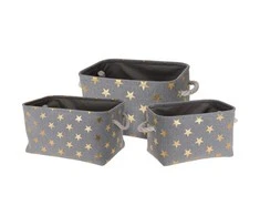 Home Styling Collection STARS laikymo krepšeliai, 3 dydžiai, rutulys