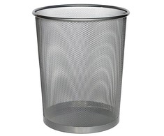 Steel Plieninio tinklelio popierinis krepšelis, pilkas, ZELLER