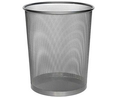 Steel Plieninio tinklelio popierinis krepšelis, pilkas, ZELLER