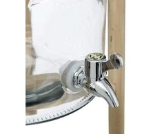 Secret De Gourmet Stiklainis su čiaupu, ant stovo, 8 L, stiklinis