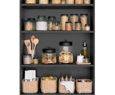Zeller Stiklainis su metaliniu dangteliu KITCHEN ESSENTIALS, briaunotas stiklas