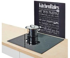 Stiklinė apsauginė plokštelė KITCHEN RULES viryklei — didelė, ZELLER