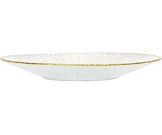 Nežinomas Lėkštė, aukso/balta, 21 cm