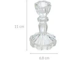 Atmosphera Stiklinė žvakidė, krištolo, 11 cm