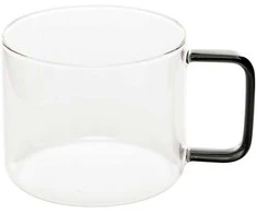 Secret De Gourmet Stiklinis puodelis su spalvota rankena, 500 ml