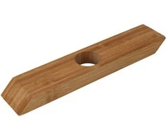 Excellent Houseware Medinė vyno lentyna, vienam buteliui, 25 x 5 x 2 cm