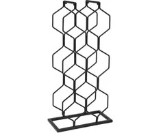 Vilde Stojak na wino metalowy, na 8 butelių, aukštis 48 cm