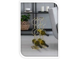Vilde STOVAS 8 VYNO BUTELIAMS METAL 48X23X11CM