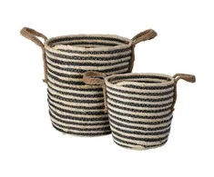 Home Styling Collection PIECES Sandėliavimo krepšeliai su rankenomis, 2 vnt