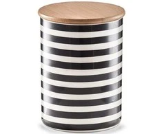 Bamboo STRIPES keraminis indelis su bambukiniu dangteliu, 900 ml, ZELLER