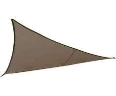 Dlgtp Saulės burė CURACAO, 3 x 3 x 3 m, poliesteris, taupe