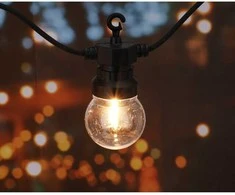 Mondex LED girlianda su laikmačiu laukui/patalpoms IP44 4.5m/10vnt. juodas