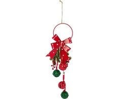 Home Styling Collection Kalėdinė dekoracija su metaliniais varpeliais, 29 cm
