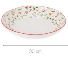 Home Styling Collection Kalėdinis dubuo iš akmens masės, Ø 30 cm