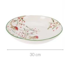 Home Styling Collection Kalėdinis dubuo iš akmens masės, Ø 30 cm