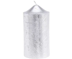 Home Styling Collection Dekoratyvinė žvakė su metaliniu raštu, 7 x 14 cm