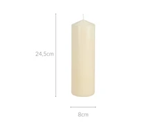 Home Styling Collection Parafino cilindro žvakė, Ø 8 x 25 cm