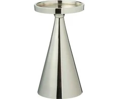 Home Styling Collection Dekoratyvinė žvakidė, sidabrinė, 17 cm