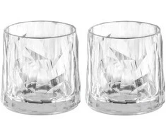KLUBO Nr. 2 žemos stiklinės, superstiklas, 2 x 250 ml, KOZIOL