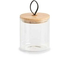 Zeller Sandėliavimo indas su bambukiniu dangteliu, 1000 ml, 11,2x12,8 cm