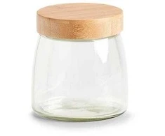 Zeller Sandėliavimo indas su bambukiniu dangteliu, 1000 ml, 12,5x13 cm