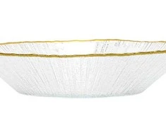 Home Styling Collection Stiklo salotinė 500 ml, auksinė 20,5 cm