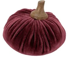 Home Styling Collection Dirbtinis moliūgas, audinio apdaila, 10 x 11 cm