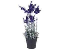 Home Styling Collection Sztuczna levanda w doniczce, 40 cm