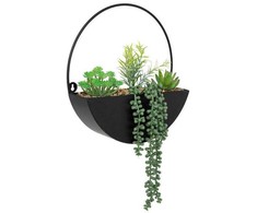 Atmosphera Dirbtiniai vazoniniai augalai metaliniame vazone, 41 cm