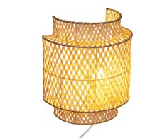 Atmosphera Lamp Stalinis šviestuvas BOHO LIBY, bambuko gaubtas, 28 cm