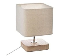 Atmosphera Lamp Stalinis šviestuvas su kvadratiniu gaubtu, smėlio spalvos, 24 cm