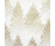 Fééric Lights and Christmas Staltiesė su kalėdiniu motyvu „Auksinė Kalėdų eglutė“, 140 x 240 cm