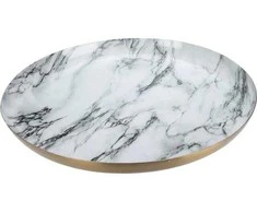 Home Styling Collection Dekoratyvinė lėkštė, baltas marmuras