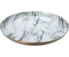 Home Styling Collection Dekoratyvinė lėkštė, baltas marmuras