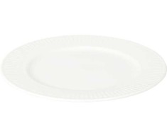 LSA Porcelianinė pietų lėkštė BONE RIBBED, baltos sp., 19 cm