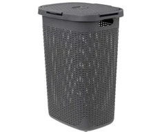 5five Simply Smart Aukštas skalbinių krepšelis iš plastiko, 60 l
