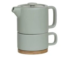 Arbatinukas su puodeliu keramikinis 400 ml pilkos sp. Secret de Gourmet 160724D