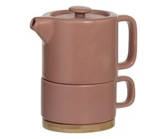 Keramikinis arbatinukas su puodeliu SECRET DE GOURMET 400ml