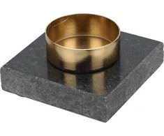 Home Styling Collection Žvakės laikiklis, granitinis pagrindas, 7 cm