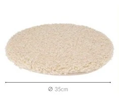Home Styling Collection TEDDY boucle apvali kėdės pagalvė, Ø 35 cm