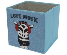 Storage Solutions PUDEŁKO TEKSTYLNE NA ZABAWKI DLA DZIECI POJEMNIK Mėlynas 30 x 30