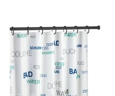 Teleskopinė dušo juosta, 70 - 115 cm, juoda, WENKO