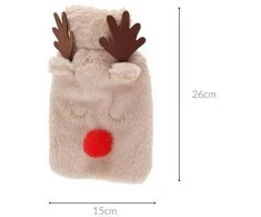 Home Styling Collection Karšto vandens butelis pliušinio žaislo formos, 26 cm