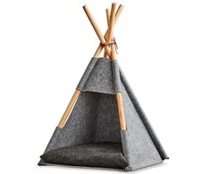 Zeller Palapinė kotka tipi, filc / drewno, pilka